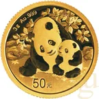 3 Gramm Goldmünze China Panda 2024