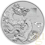 1 Unze Platinmünze Australien Lunar III Drache 2024