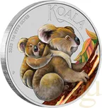 1 Unze Silbermünze Australien Koala 2023 coloriert - Coincard