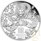 Silbermünze Australien Lunar III Drache 2024 - Trio Set