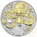 Silbermünze Australien Lunar III Drache 2024 - Trio Set