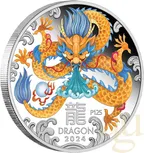 Silbermünze Australien Lunar III Drache 2024 - Trio Set