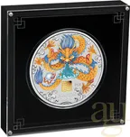 1 Kilogramm Silbermünze Australien Lunar III Drache 2024 - coloriert mit 1g Gold Privy Mark