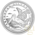 1 Unze Silbermünze Barbados Pelikan 2023