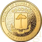 1 Unze Goldmünze Republic of Guinea Ecuatorial Giraffe 2023