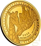 1 Unze Goldmünze Republic of Guinea Ecuatorial Giraffe 2023