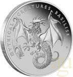 1 Unze Platinmünze Australien Mythical Creatures Basilisk 2023 - polierte Platte