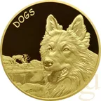 1 Unze Goldmünze Fiji Dogs 2023 - prooflike