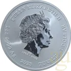 1 Unze Silbermünze Tuvalu - Gods of Olympus - Apollo 2023