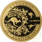 1 Unze Goldmünze Australien RAM 25th Anniversary Känguru 2018 polierte Platte