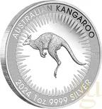 1 Unze Silbermünze Australien Känguru 2024 - King Charles Observe Proof