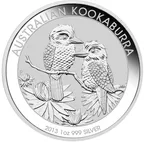 1 Unze Silbermünze Australien Kookaburra 2013