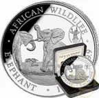 1 Unze Silbermünze Somalia Elefant 2024 - WMF Berlin