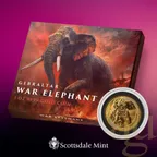 1 Unze Goldmünze Gibraltar War Elephant 2023
