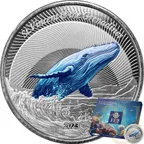 1 Unze Silbermünze EC8 St. Vincent & The Grenadines - Humpback Whale 2023 - coloriert