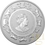 1 Unze Silbermünze Australien RAM Lunar Drache 2024