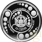 1/2 Unze Silbermünze Afrika Ghana Alien 2023