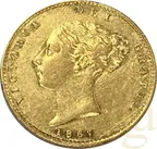 1/2 Pfund Goldmünze Sovereign Victoria Jugend