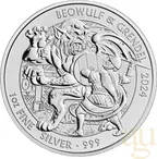 1 Unze Silbermünze Myths and Legends - Beowulf 2024