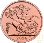 2 Pfund Goldmünze Double Sovereign King Charles 2024