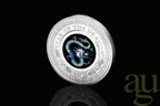 1 Unze Silbermünze Australien Lunar III Opal Drache 2024 - polierte platte