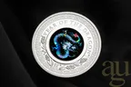 1 Unze Silbermünze Australien Lunar III Opal Drache 2024 - polierte platte