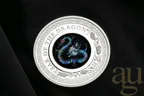 1 Unze Silbermünze Australien Lunar III Opal Drache 2024 - polierte platte