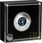 1 Unze Silbermünze Australien Lunar III Opal Drache 2024 - polierte platte