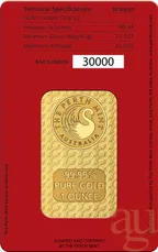 31,1 Gramm Goldbarren Perth Mint - Lunar Drache