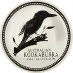 2 Unzen Silbermünze Australien Kookaburra 2003