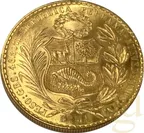 100 Soles Peru Goldmünze 1961