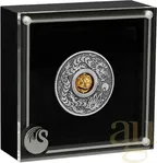 1 Unze Silbermünze Tuvalu Rotating Charm 2024 - Antik Finish