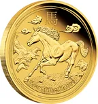 1/10 Unze Goldmünze Australien Lunar II Pferd 2014 - polierte Platte