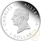 1 Unze Silbermünze Australien Happy Birthday - coloriert