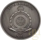 1 Unze Silbermünze Niue Heroes of Greek Mythology - Perseus 2024 - Antik Finish