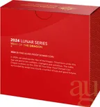 1 Unze Silbermünze Australien RAM Lunar Drache 2024 Domed - Proof