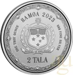 1 Unze Silbermünze Samoa Meerjungfrau 2023 - coloriert