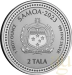 1 Unze Silbermünze Samoa Seepferdchen 2023