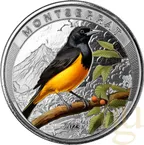 1 Unze Silbermünze EC8 Montserrat - Oriole Bird 2023 - coloriert
