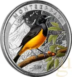 1 Unze Silbermünze EC8 Montserrat - Oriole Bird 2023 - coloriert