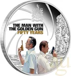 1 Unze Silbermünze Tuvalu James Bond 007 - The Man with the Golden Gun - coloriert - proof 2024