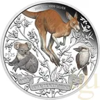 4x 1 Unze Silbermünze Australien 125 Jahre Perth Mint 2024 - Typeset Collection