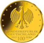 1/2 Unze Goldmünze -  100 Euro Dessau-Wörlitz 2013 (G)