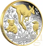 2 Unze Silbermünze Australien 125 Jahre Perth Mint 2024 teilvergoldet - polierte Platte