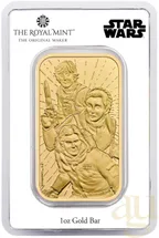 31,1 Gramm Goldbarren The Royal Mint - Star Wars - Light Side