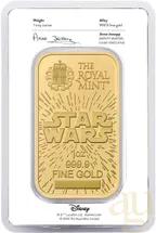 31,1 Gramm Goldbarren The Royal Mint - Star Wars - Light Side