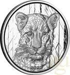 1 Unze Silbermünze Afrika Ghana Leopard 2023