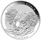 1 Unze Silbermünze Australien Koala 2014