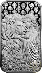 10 Unzen Silberbarren Una and the Lion 2024