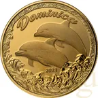 1 Unze Goldmünze EC8 Dominica - Delfin 2023